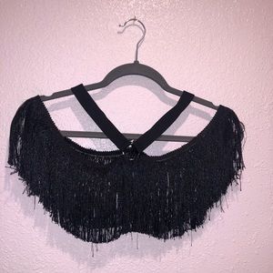 Fringe Halter Crop
